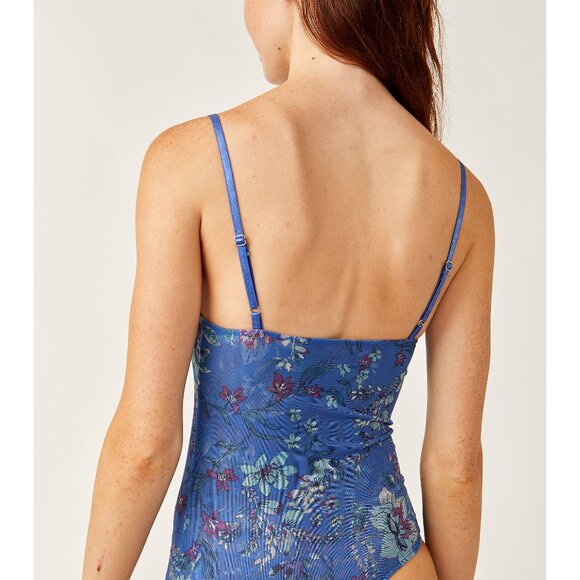 FREE PEOPLE Night Rhythm Printed Bodysuit / Floral Combo - Picture 4 of 7